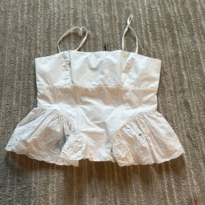 Zara peplum top small